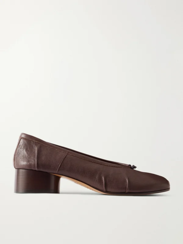 Maison Margiela Tabi Ballerina Split-toe Leather Pumps