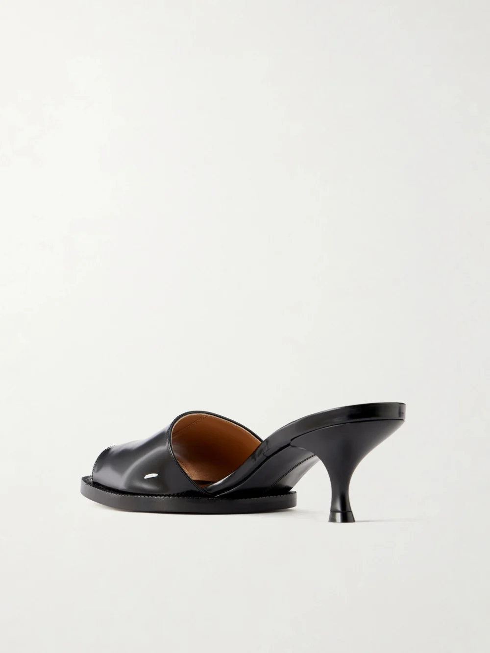 Back view of the Maison Margiela Tabi City Leather Sandals