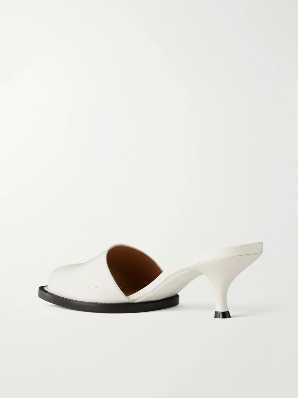 Back view of the Maison Margiela Tabi City Split-toe Leather Sandals