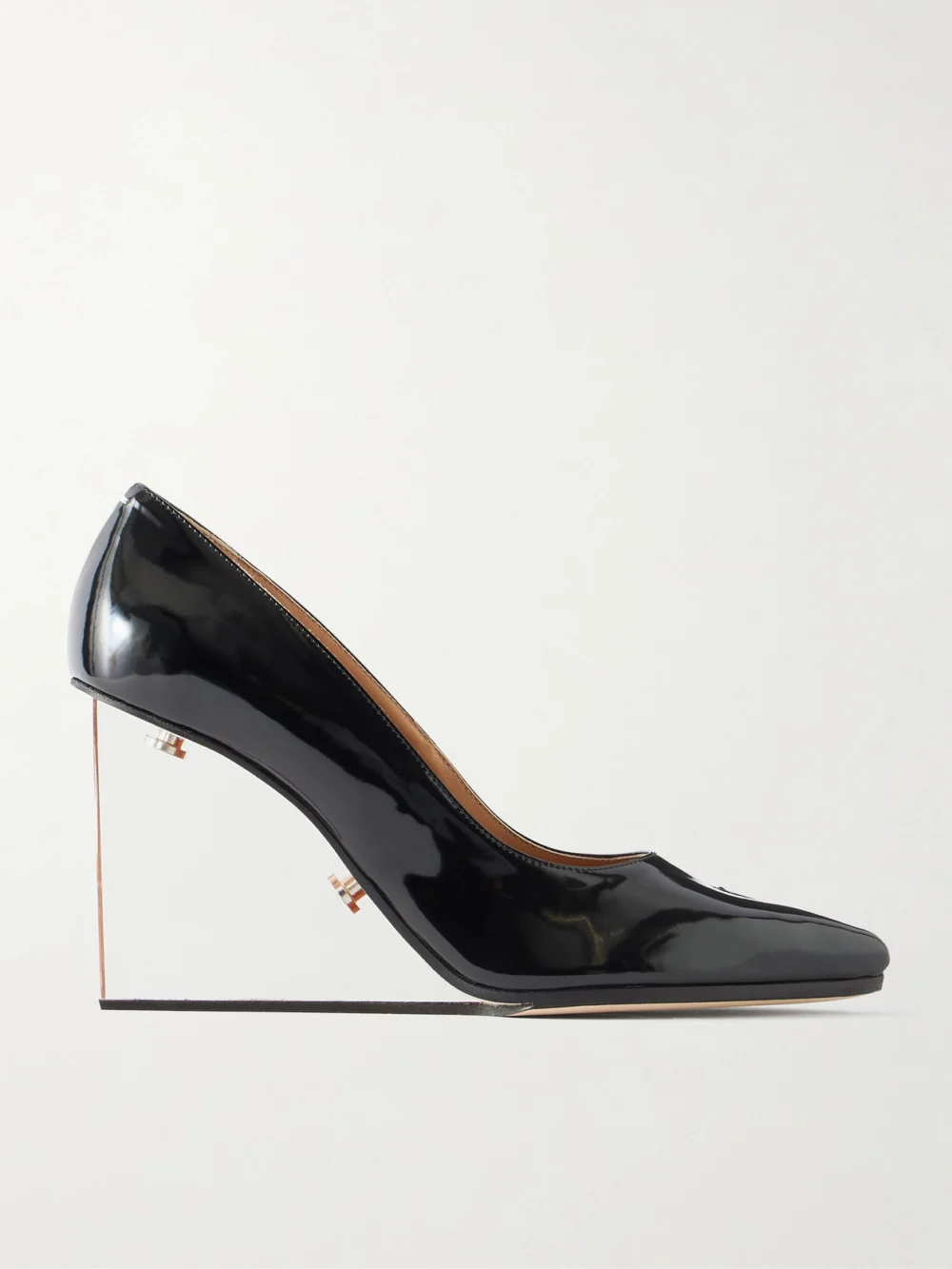 Maison Margiela Tabi Claw Leather Wedge Pumps in black