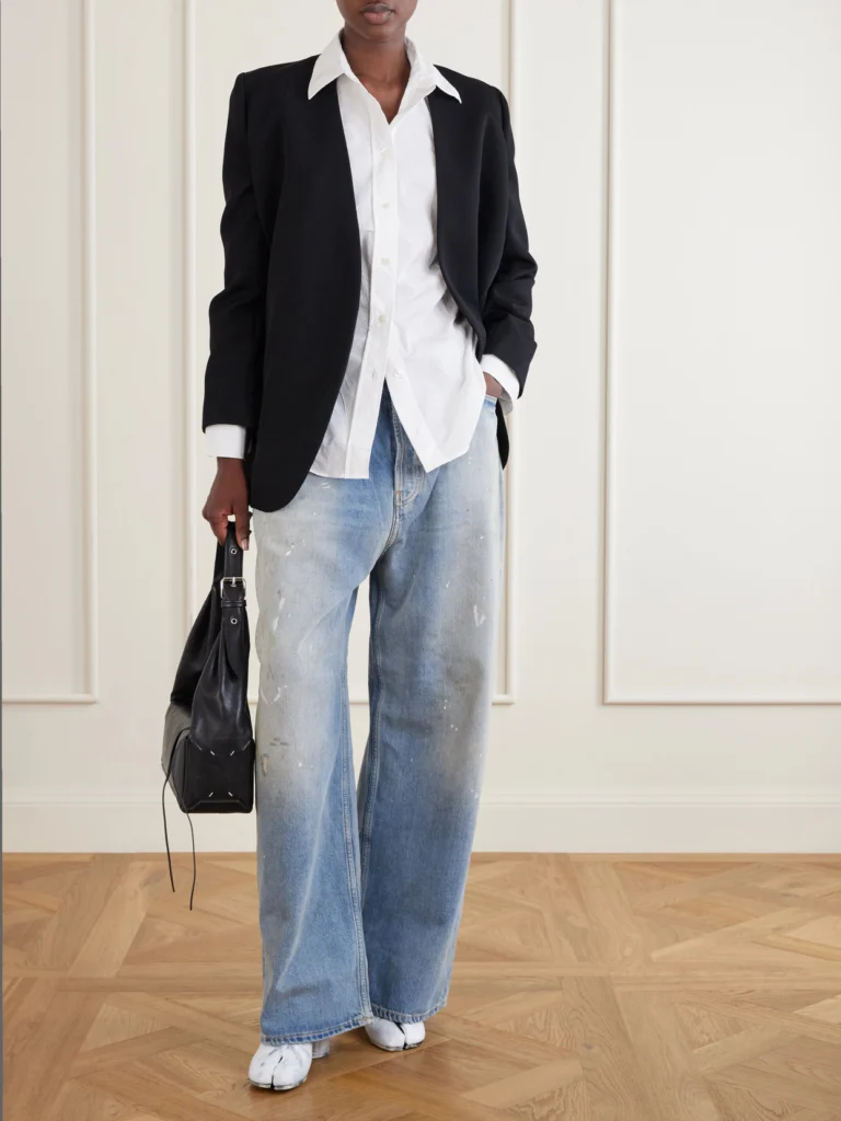 Maison Margiela Tabi Split-toe Leather Ankle Boots