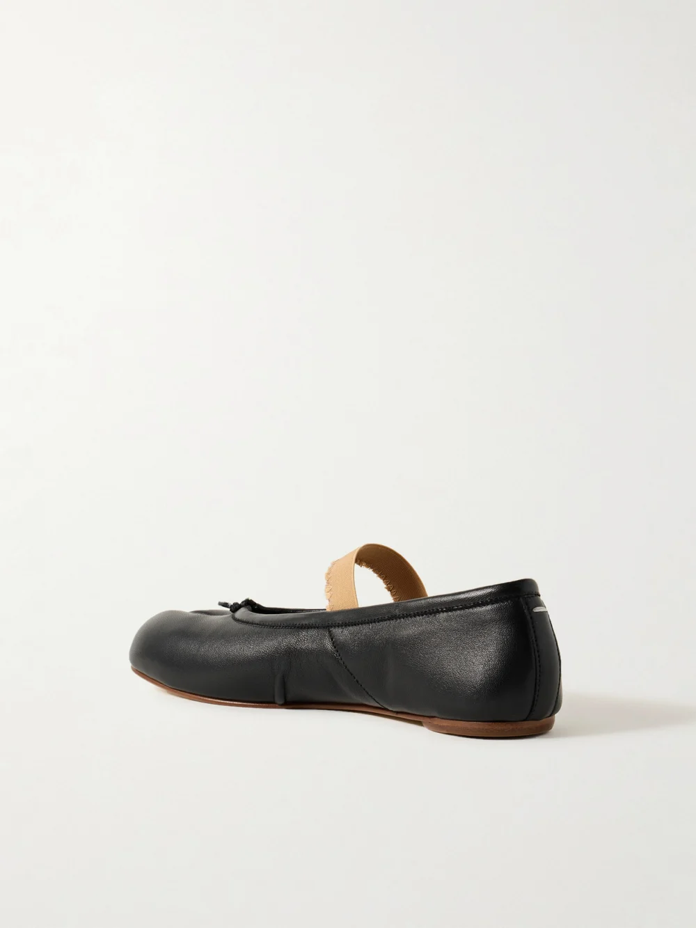 Back view of the Maison Margiela Tabi Split-toe Leather Ballet Flats