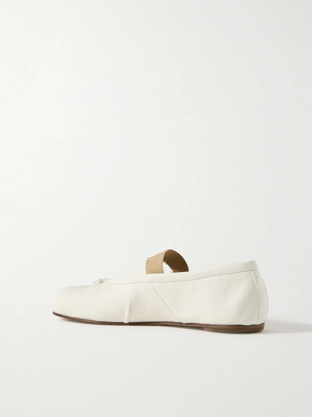 Back view of the Maison Margiela Tabi Split-toe Leather Ballet Flats