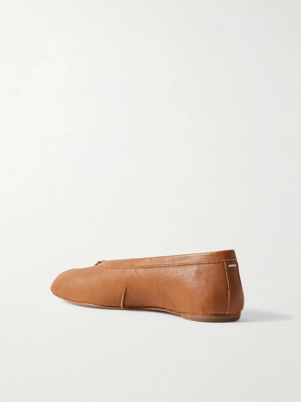 Back view of the Maison Margiela Tabi Split-toe Leather Ballet Flats