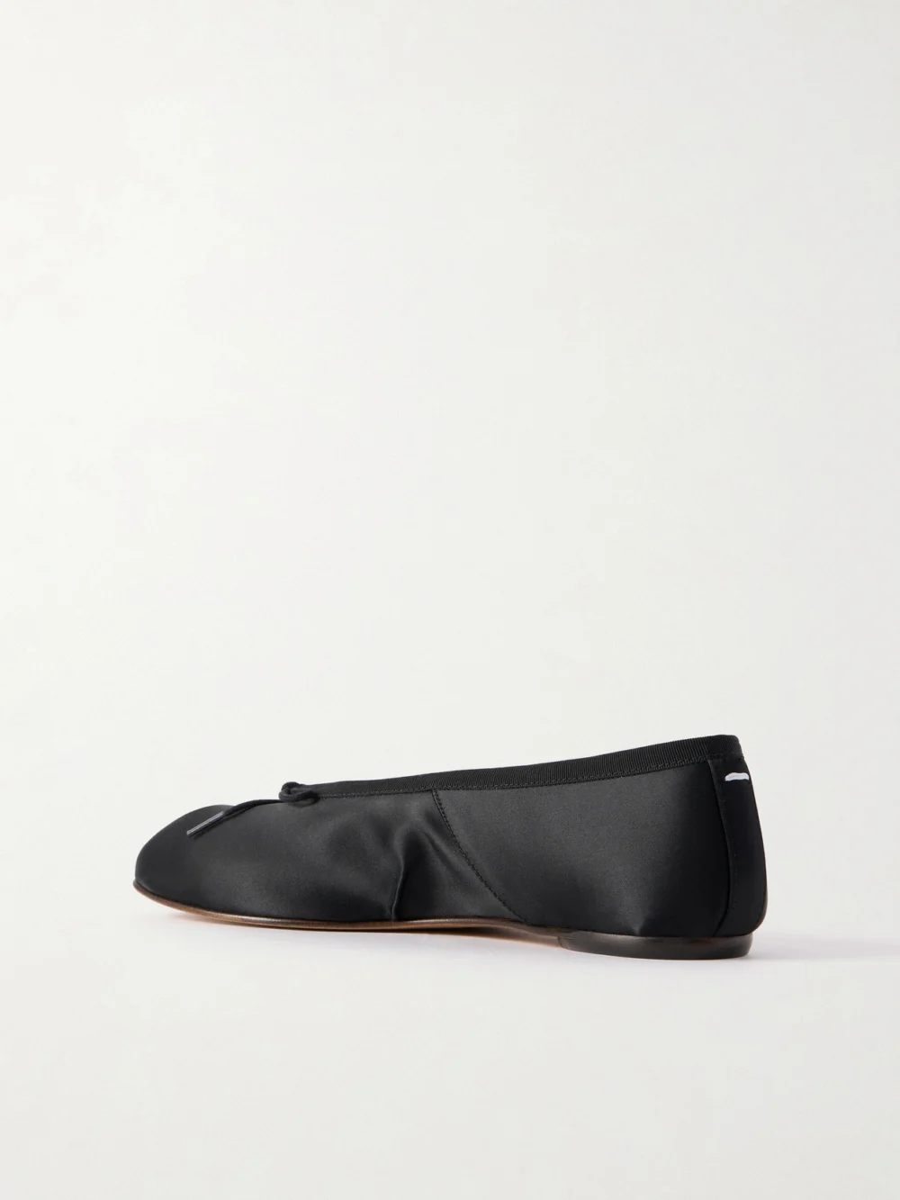 Back view of the Maison Margiela Tabi Split-toe Satin Ballet Flats