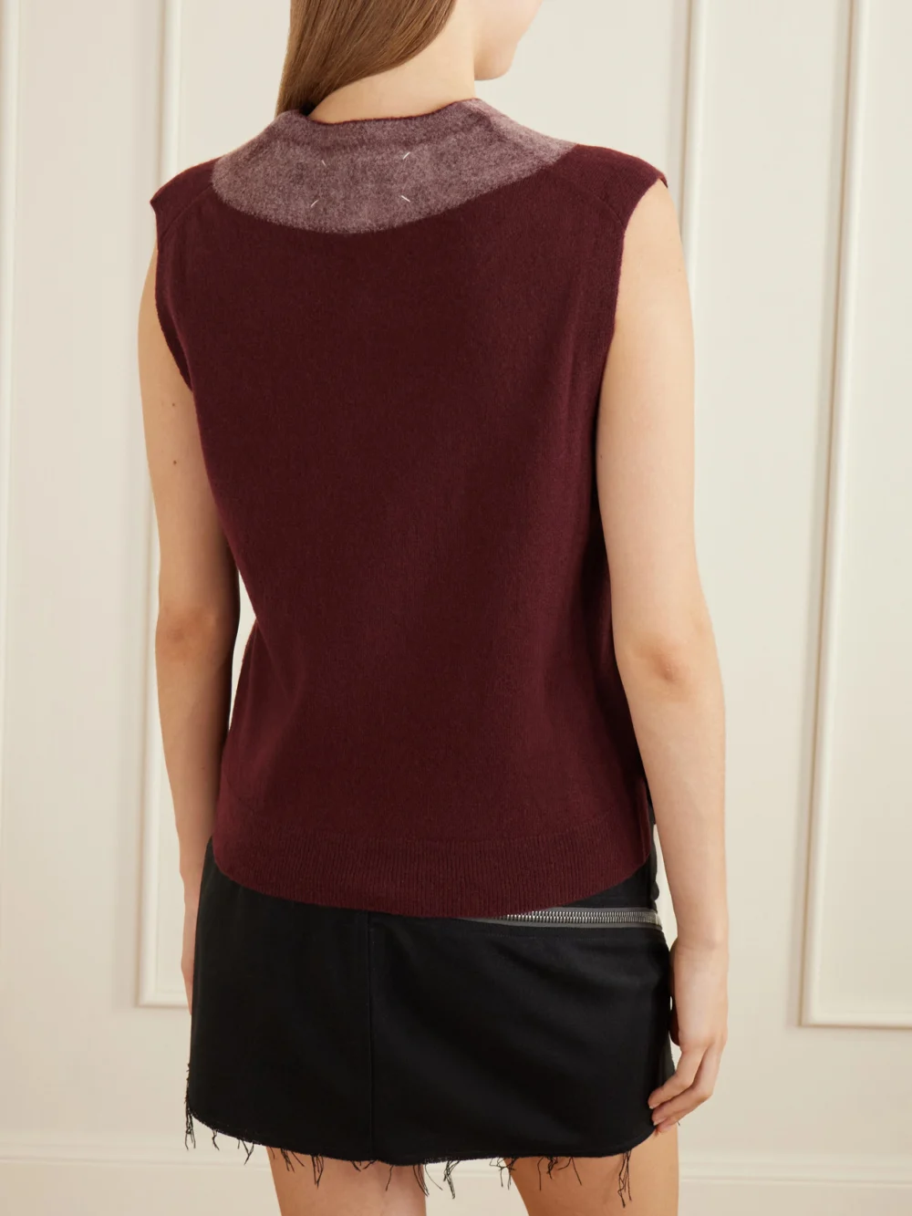 Back view of the Maison Margiela Virgin Wool Tank