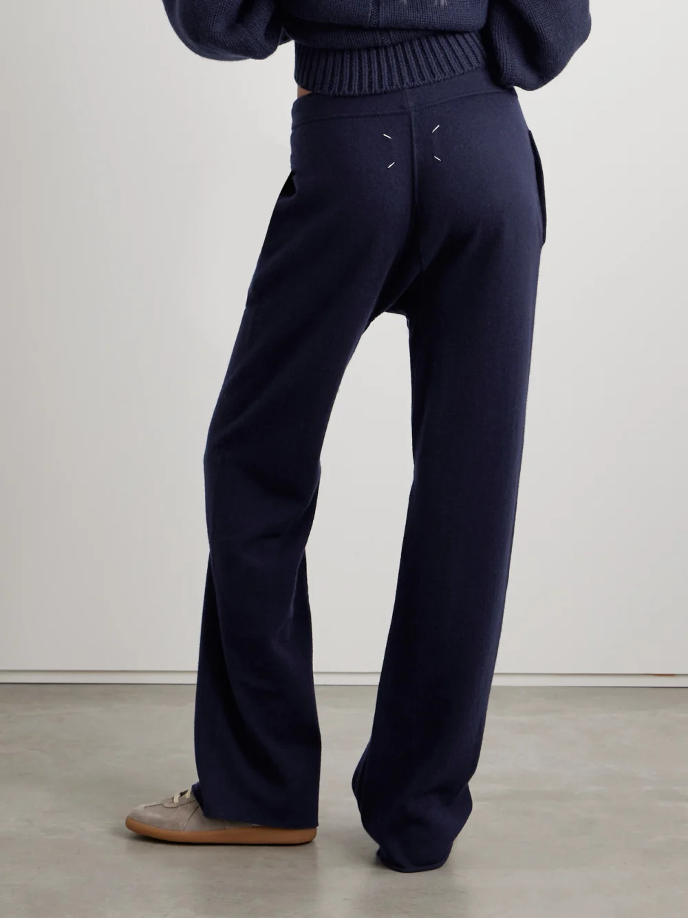 Back view of the Maison Margiela Wool and Cashmere-blend Track Pants