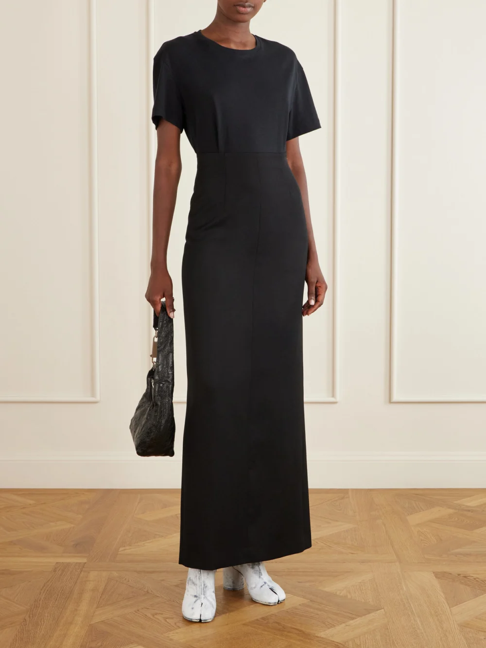 Maison Margiela Wool Maxi Skirt, worn by a model
