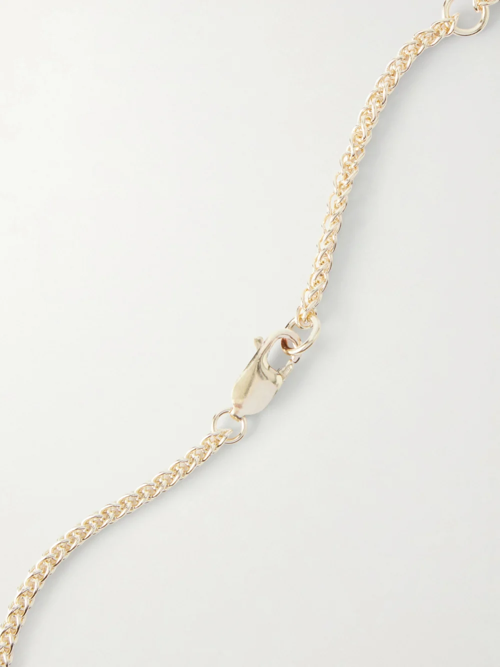 Back view of the Maison Mayle Arpelle Gold-plated, Glass, Pewter and Crystal Necklace