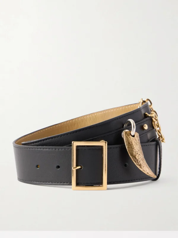 Maison Mayle Del Rio Embellished Leather Waist Belt