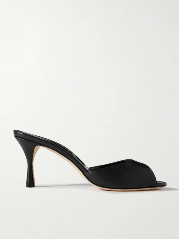 Manolo Blahnik Jada 70 Leather Mules