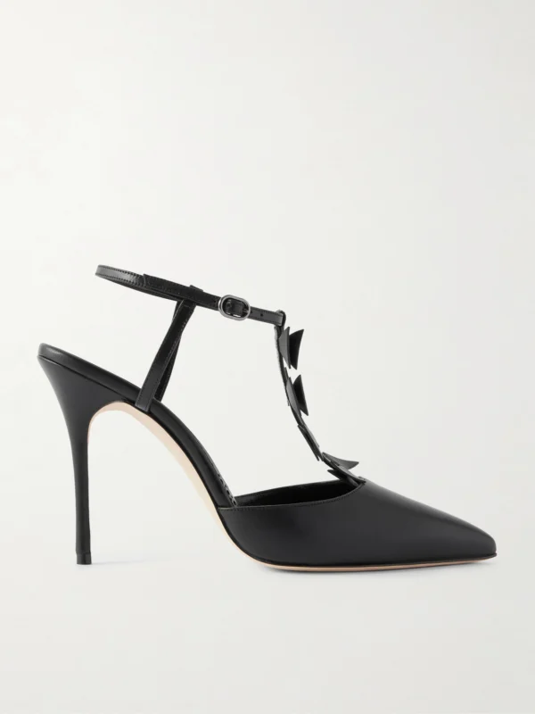 Manolo Blahnik Maurata 105 Leather Pumps