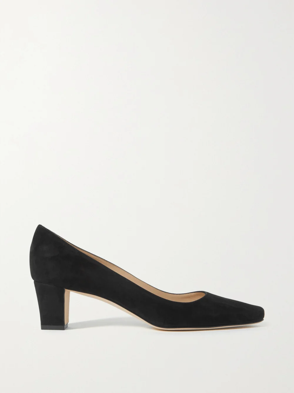 Manolo Blahnik Okkatopla 50 Suede Pumps in black