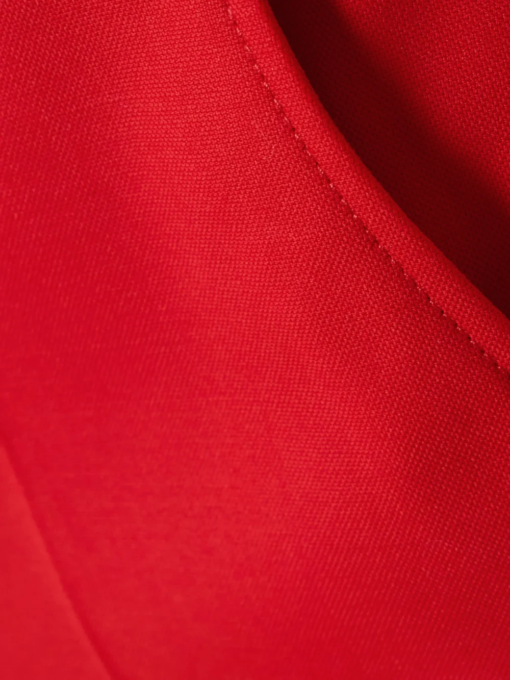 Close-up detail of the Maria McManus Cropped Wool-blend Crepe Flared Pants
