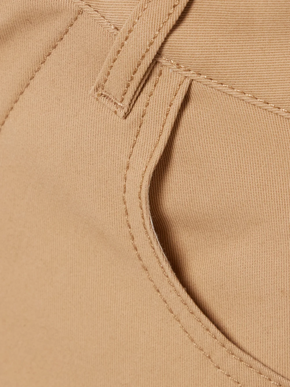 Close-up detail of the Maria McManus Massive Organic Cotton-twill Wide-leg Pants