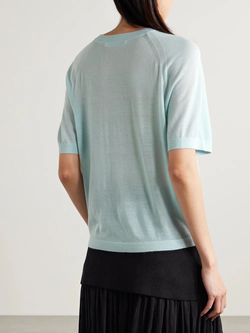 Back view of the Maria McManus Oversized Cashmere T-shirt