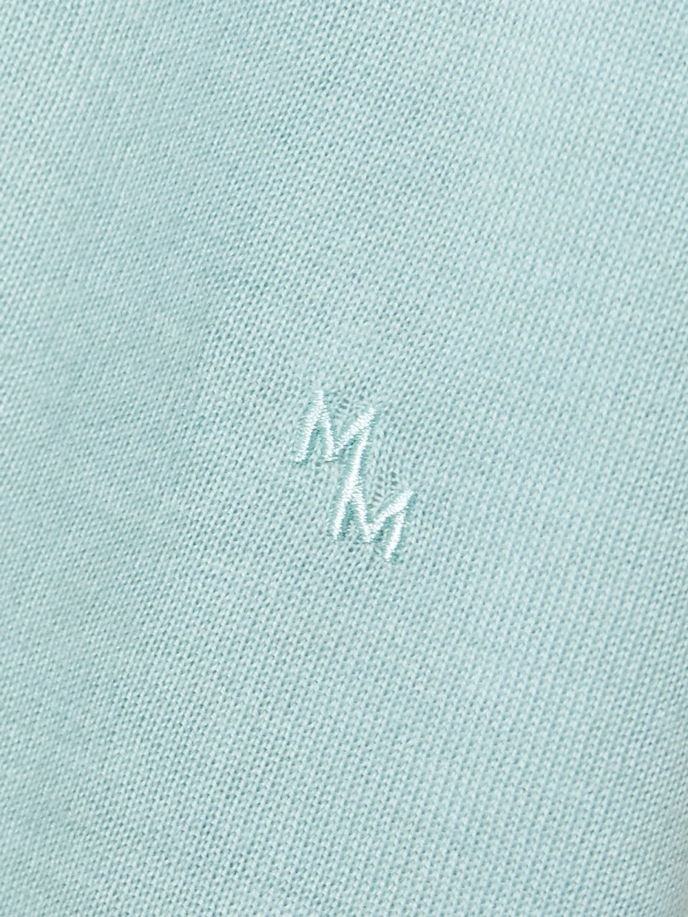 Close-up detail of the Maria McManus Oversized Cashmere T-shirt