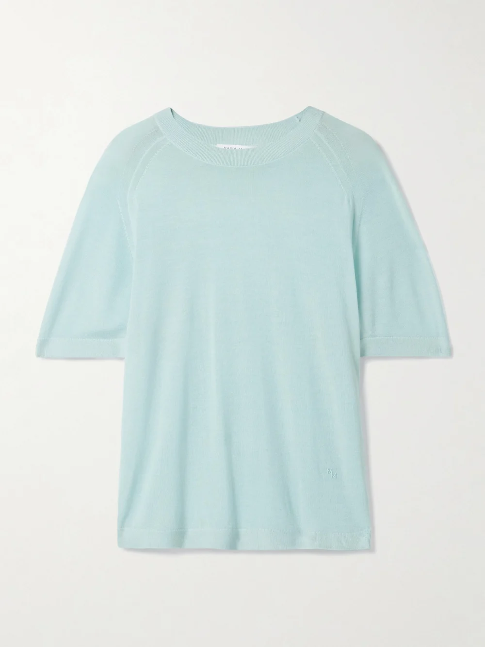 Maria McManus Oversized Cashmere T-shirt in light blue