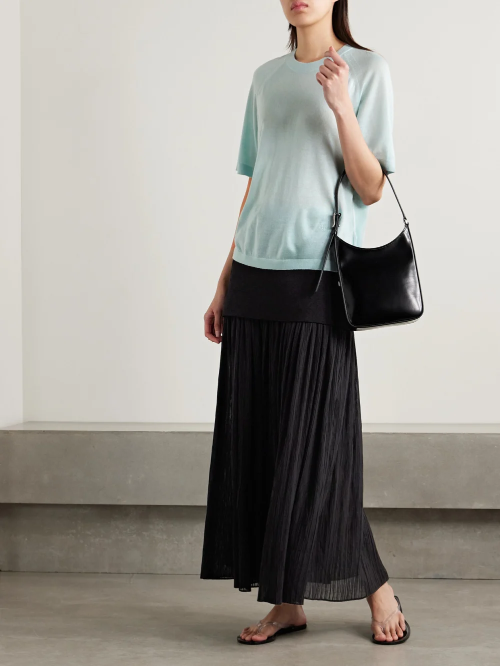 Maria McManus Oversized Cashmere T-shirt, worn by a model
