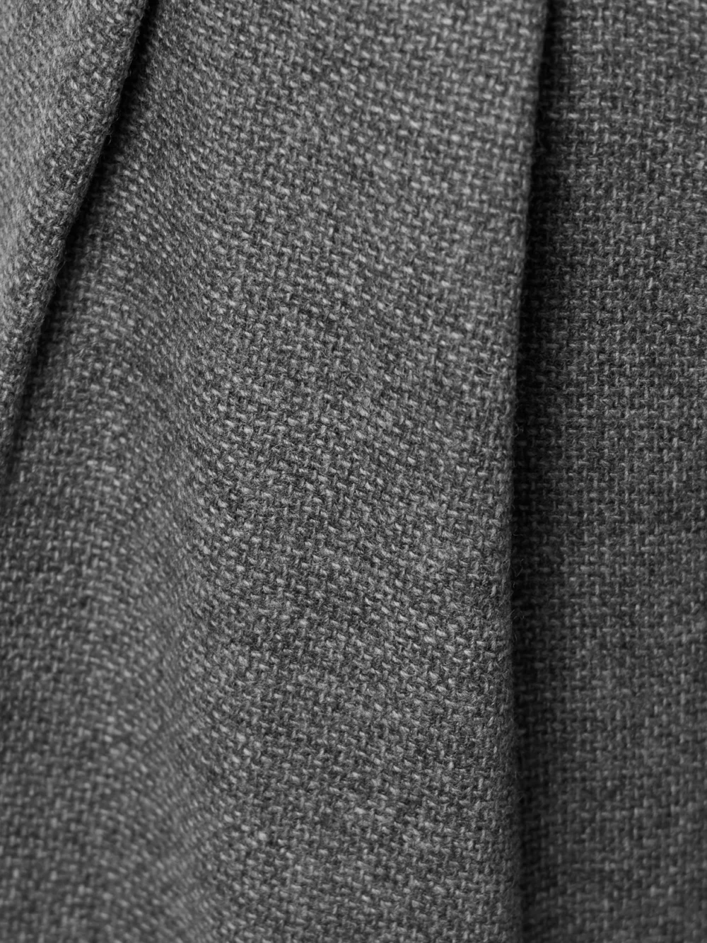 Close-up detail of the Maria McManus Pleated Stretch-wool and Cashmere-blend Tweed Tapered Pants