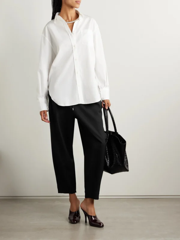 Maria McManus Pleated Wool-blend Tapered Pants