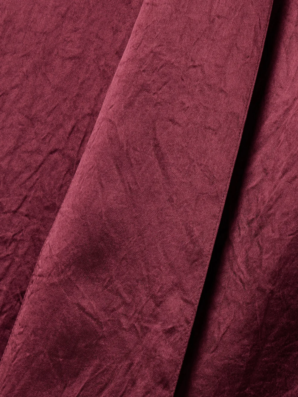 Close-up detail of the Maria McManus Scarf-detailed Crinkled-satin Blouse