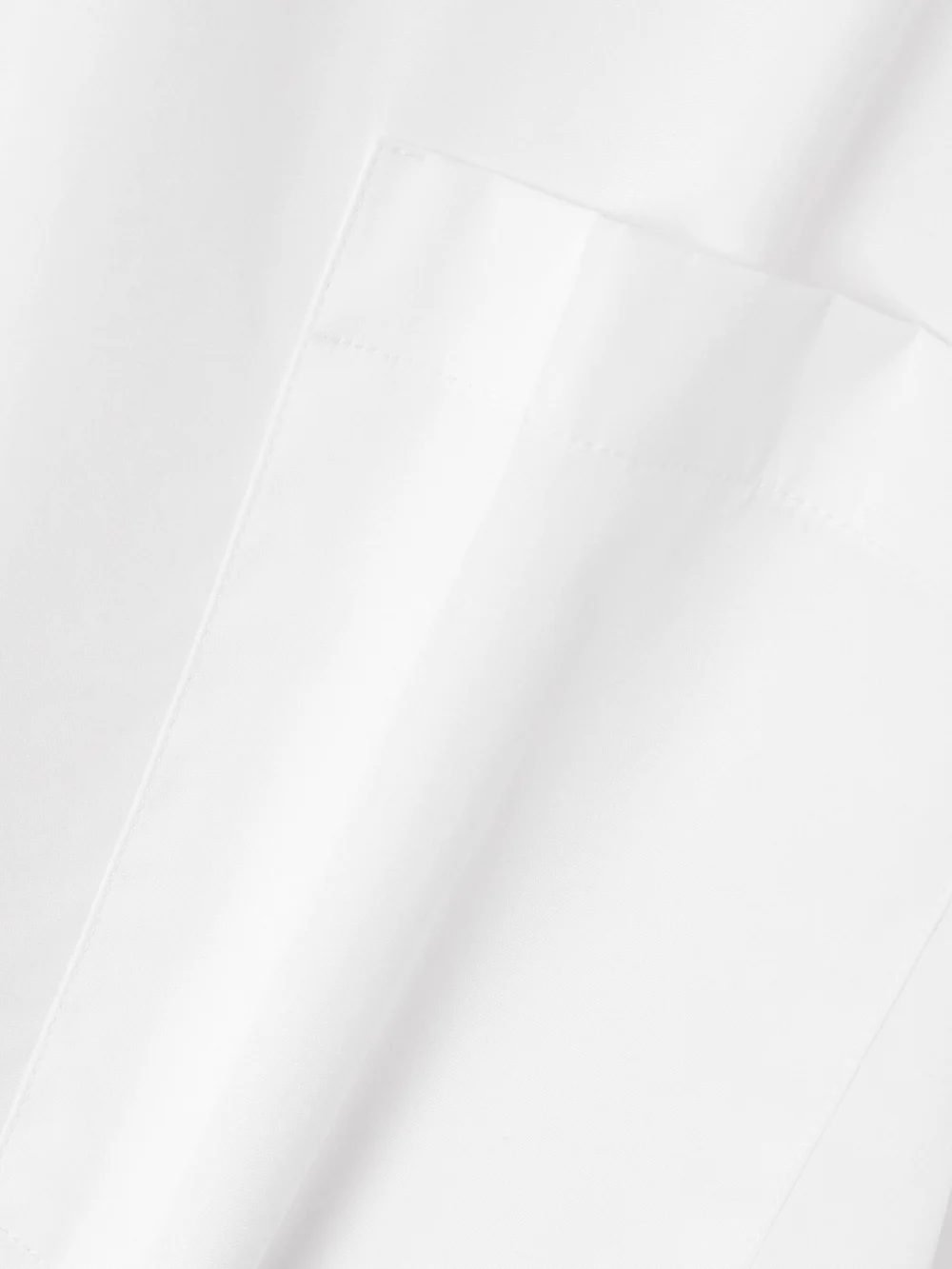 Close-up detail of the Marie Adam-Leenaerdt Oversized Cotton-poplin Shirt