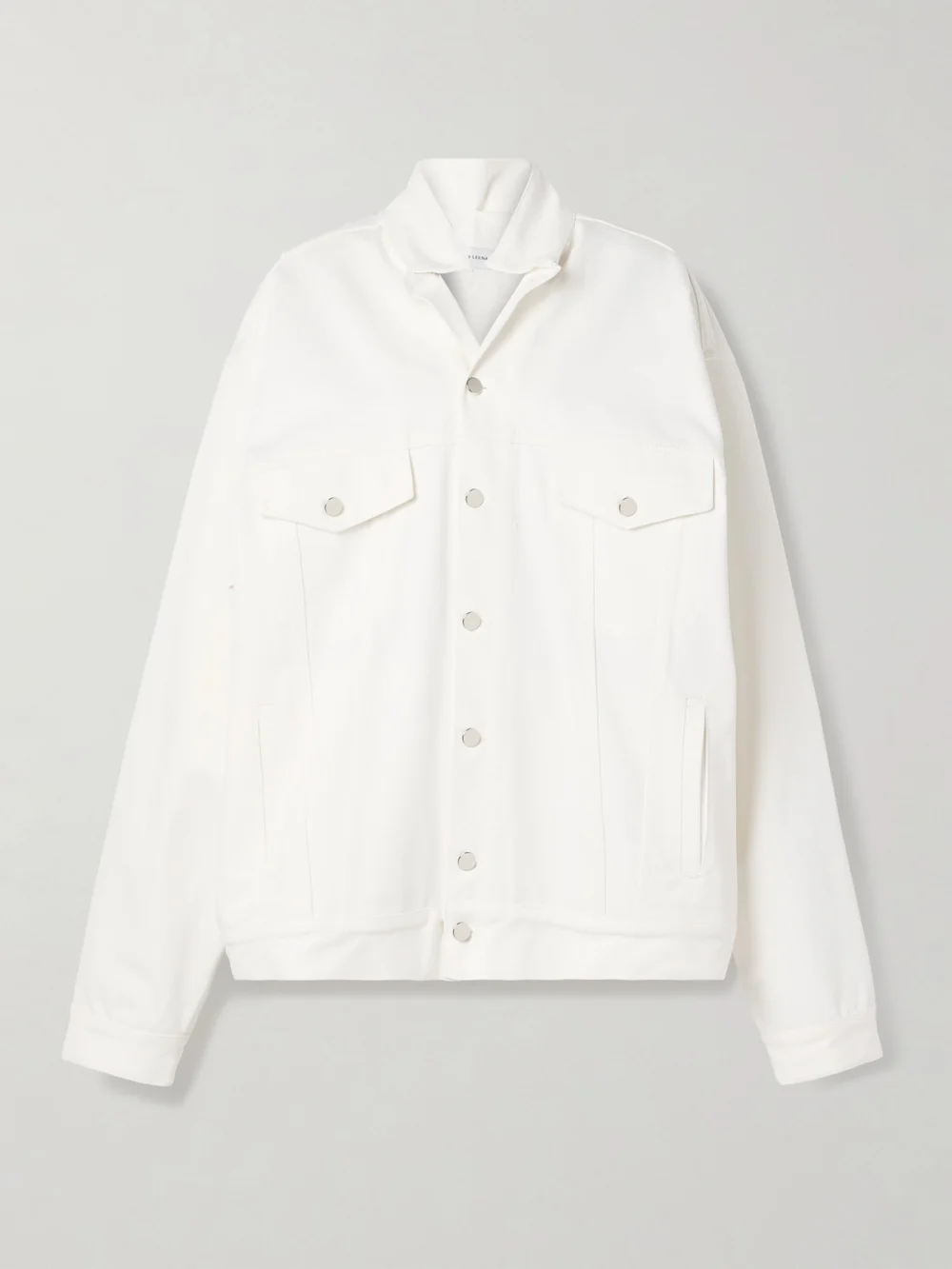 Marie Adam-Leenaerdt Oversized Denim Jacket in white