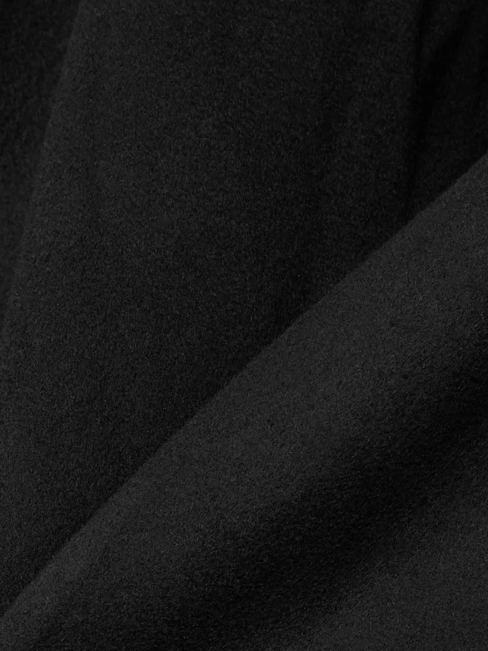 Close-up detail of the Marie Adam-Leenaerdt Scarf-detailed Wool Coat