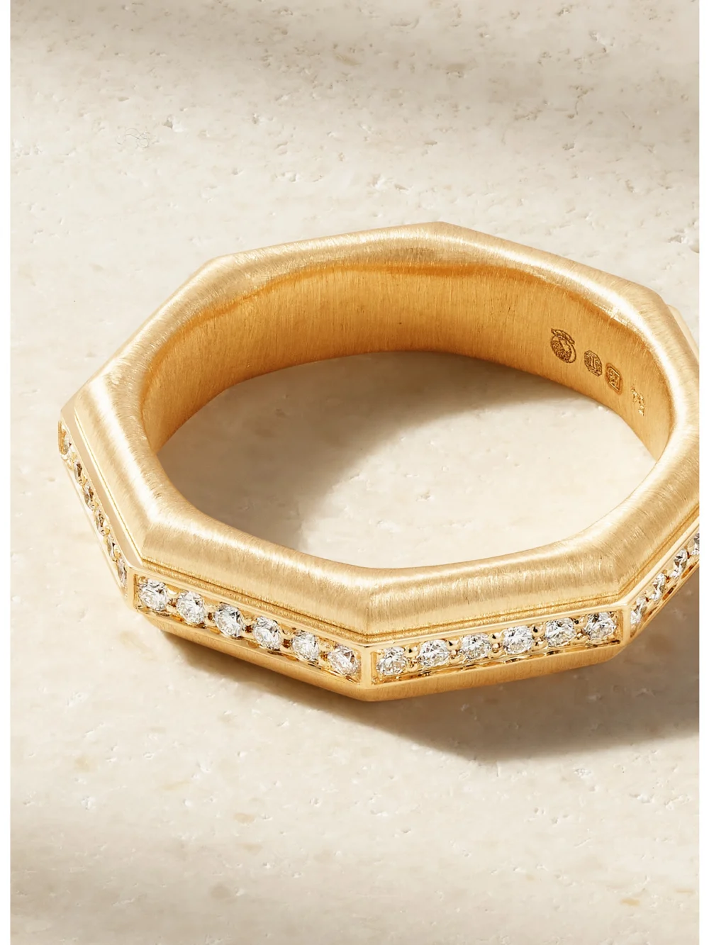 Back view of the Marie Lichtenberg Baba 18-karat Gold Diamond Ring