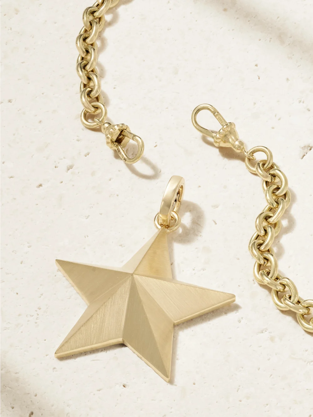 Back view of the Marie Lichtenberg Jumbo Star 18-karat Gold Necklace