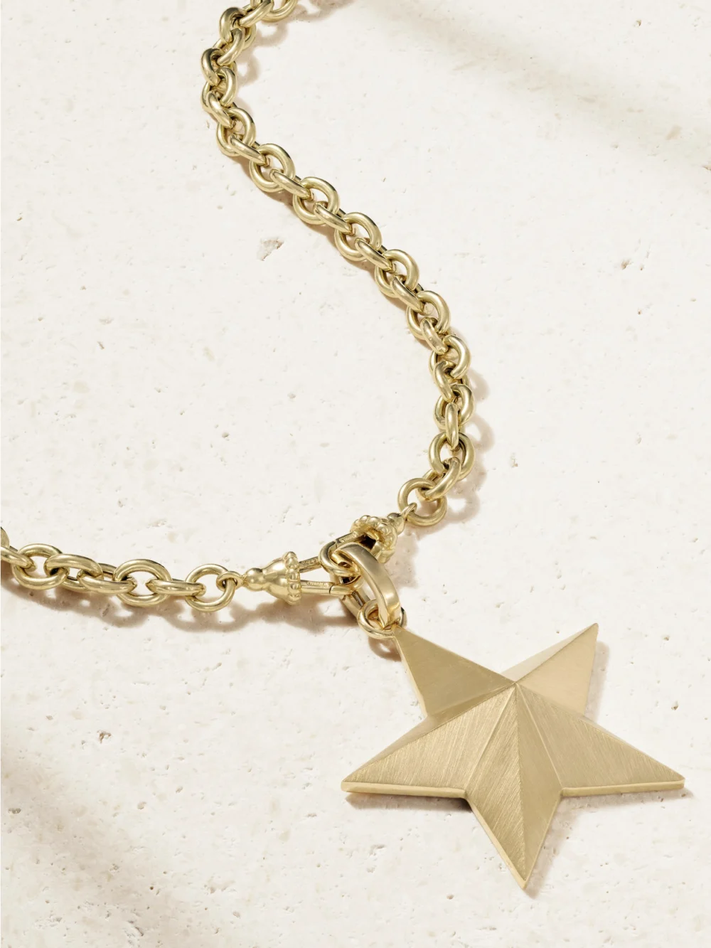 Marie Lichtenberg Jumbo Star 18-karat Gold Necklace