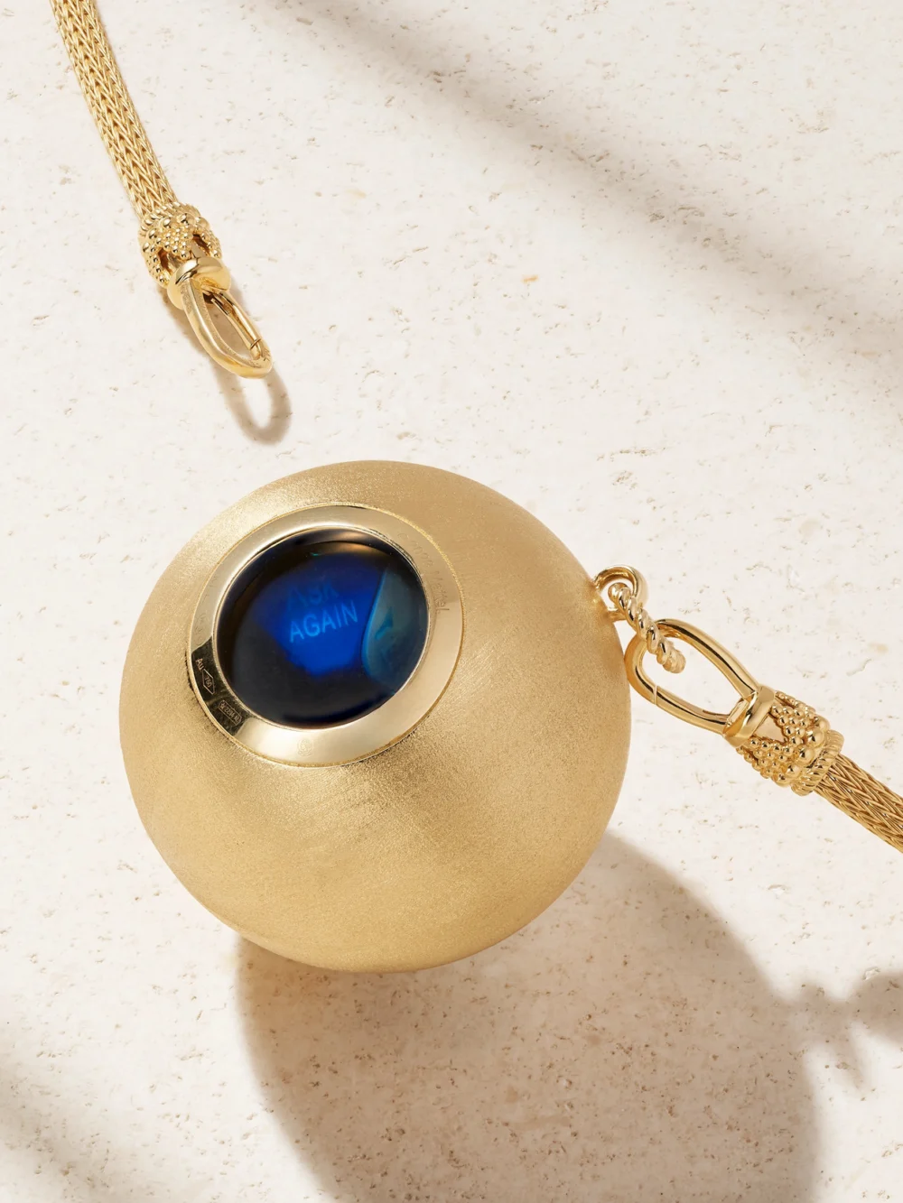 Back view of the Marie Lichtenberg Magic Ball Indian 18-karat Gold, Enamel and Diamond Necklace