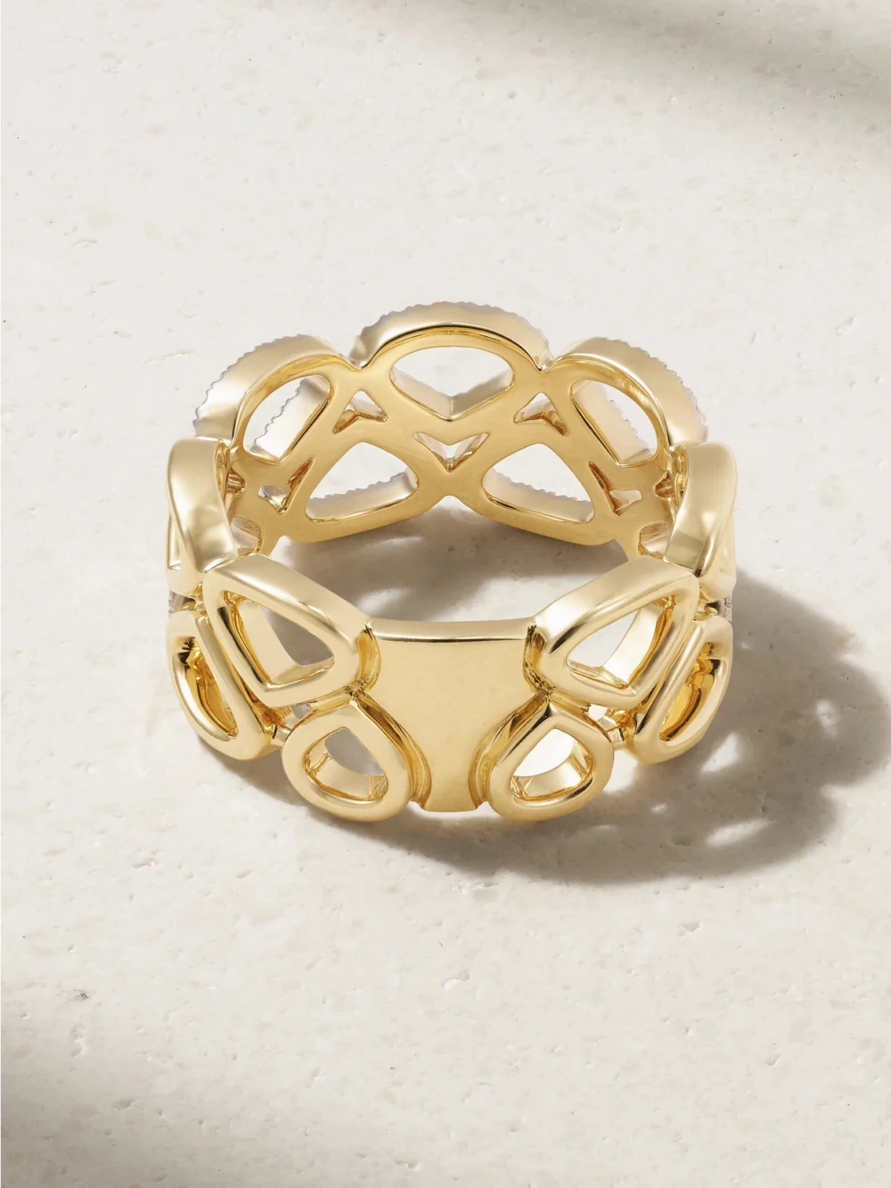 Back view of the Marina B Trina 18-karat Gold Diamond Ring