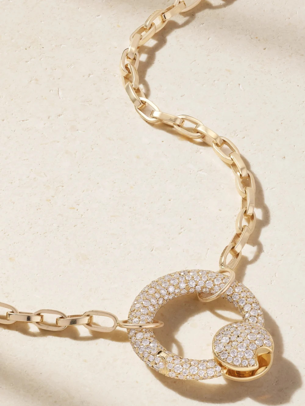 Marla Aaron Allstoned 18-karat Gold Diamond Necklace