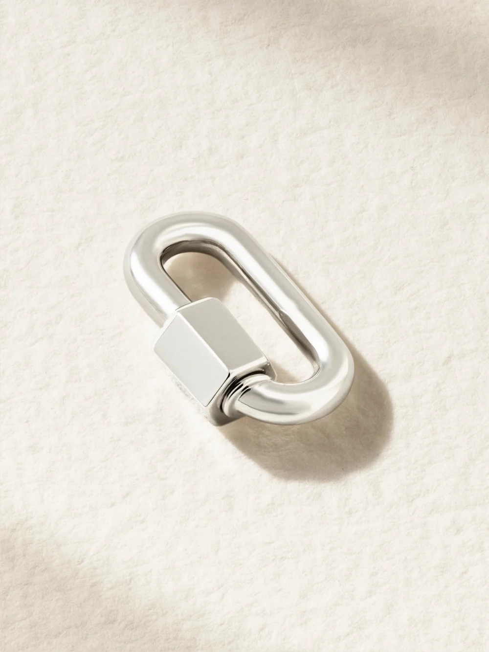 Marla Aaron Chubby Babylock 14-karat White Gold Pendant