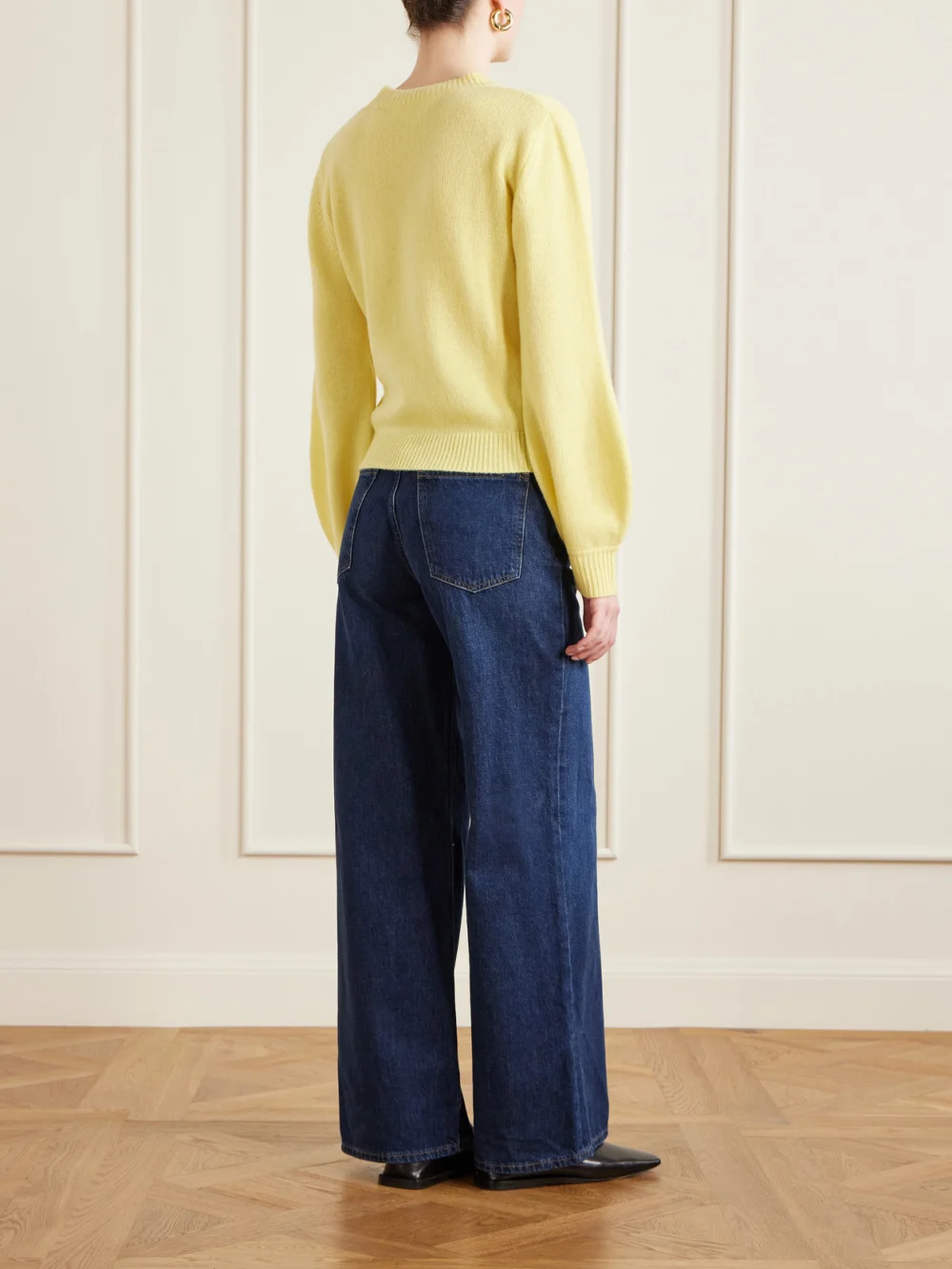 Back view of the Marni Appliquéd Cashmere Sweater