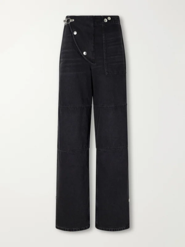 Marni Carabiner-hardware Asymmetric-fly Wide-leg Jeans