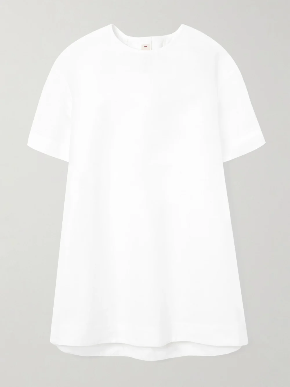 Marni Cocoon Cotton-cady Mini Dress in white