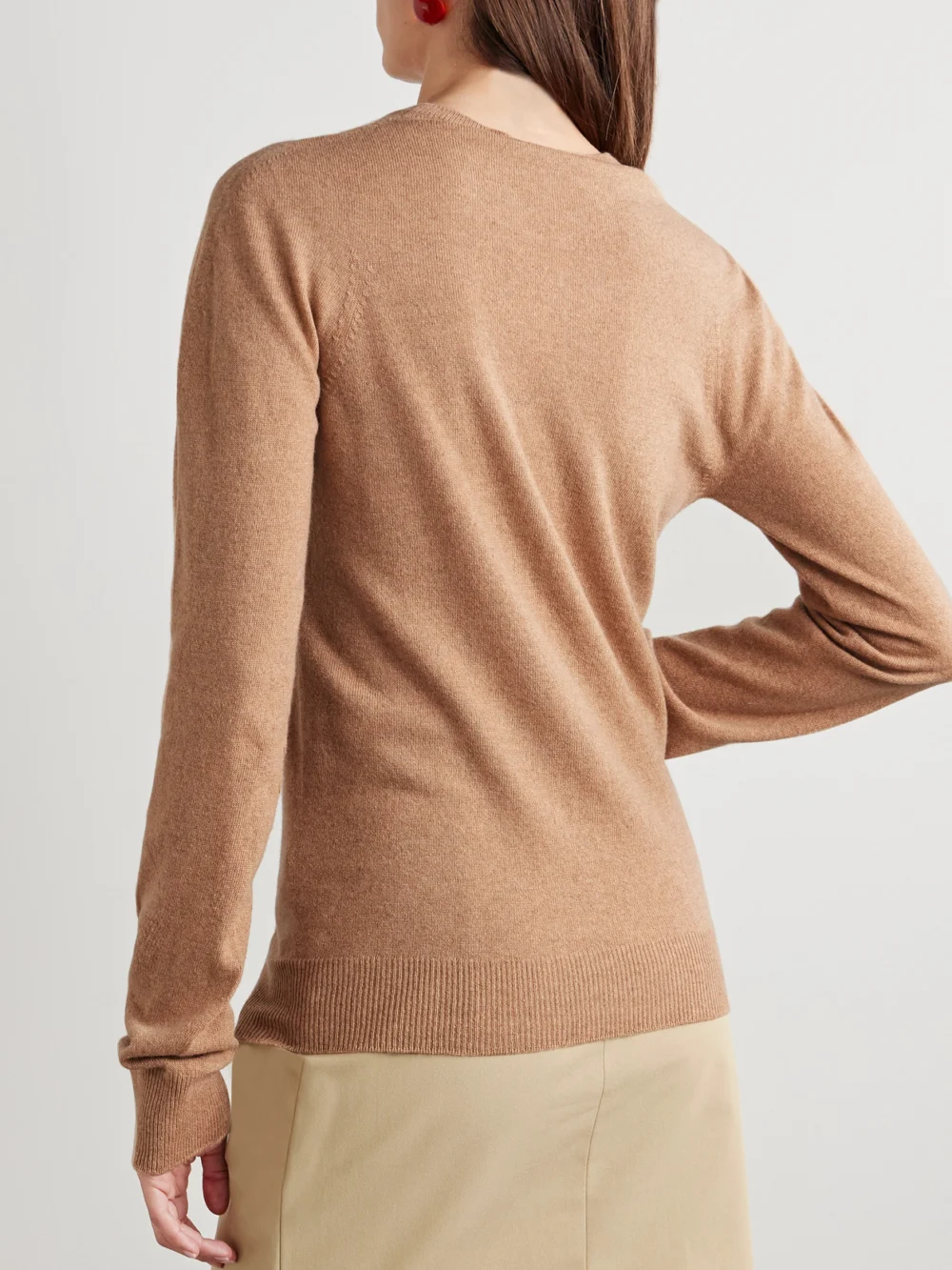 Back view of the Marni Embroidered Wool and Cashmere-blend Sweater