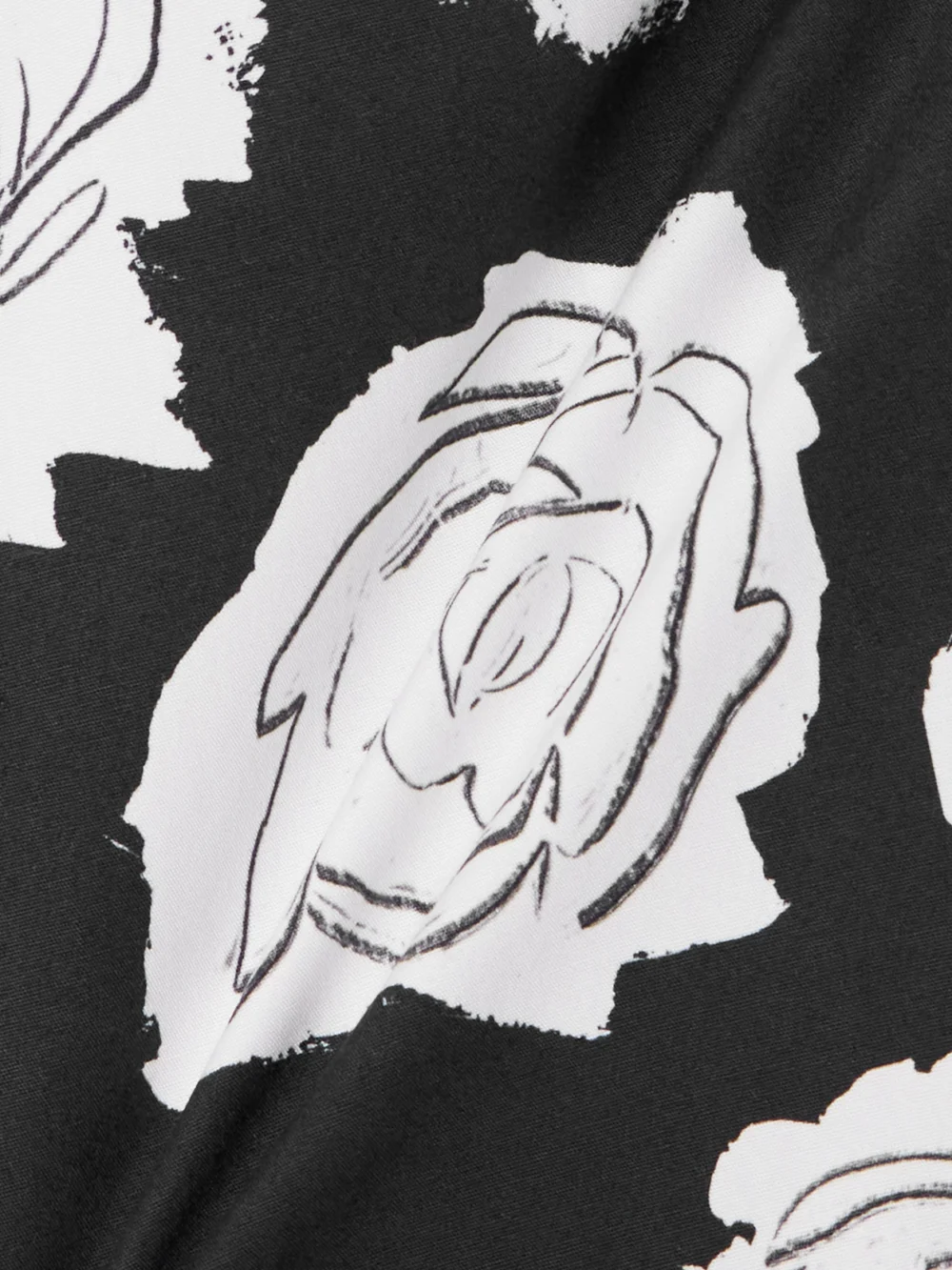 Close-up detail of the Marni Floral-print Cotton Shirt
