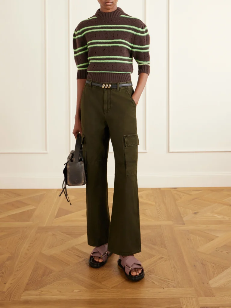 Marni Fussbett Two-tone Leather Slingback Sandals