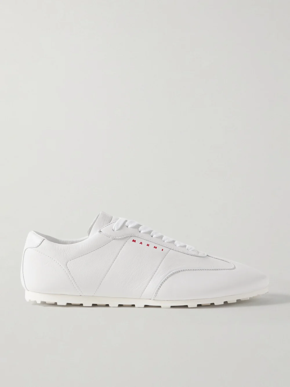 Marni Leather Sneakers in white