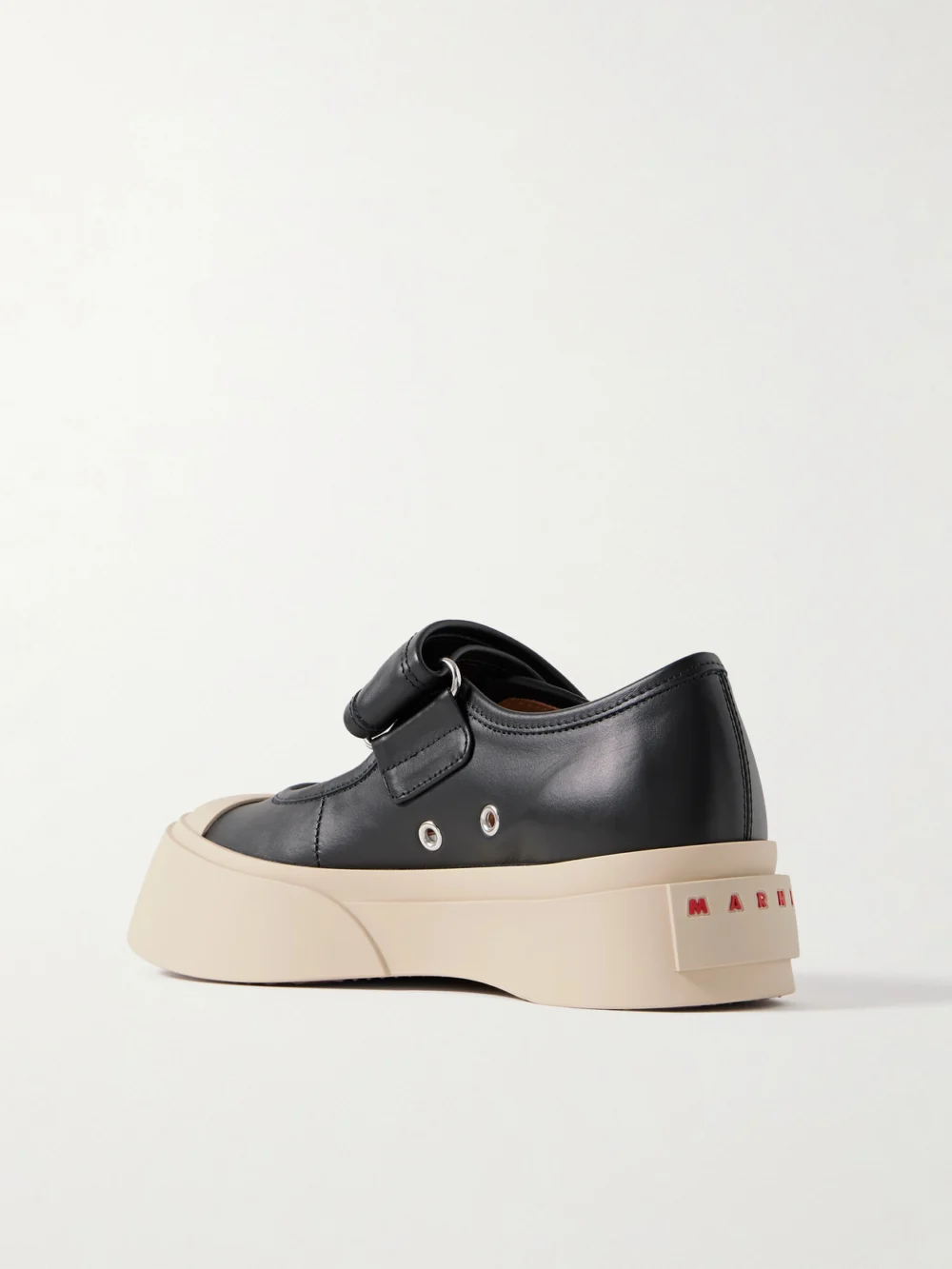 Back view of the Marni Pablo Leather Mary Jane Platform Sneakers