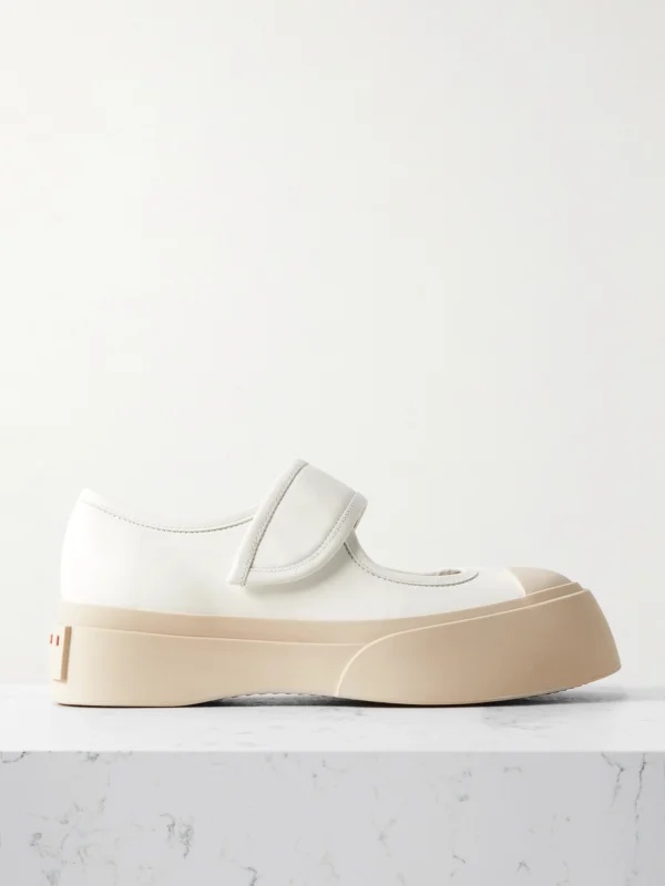 Marni Pablo Leather Mary Jane Platform Sneakers