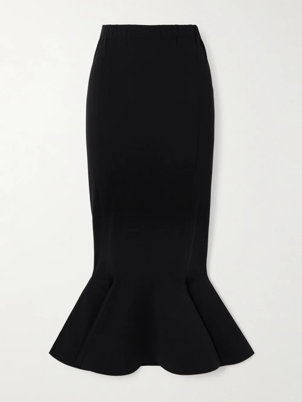 Marni Pleated Cotton-jersey Midi Skirt in black