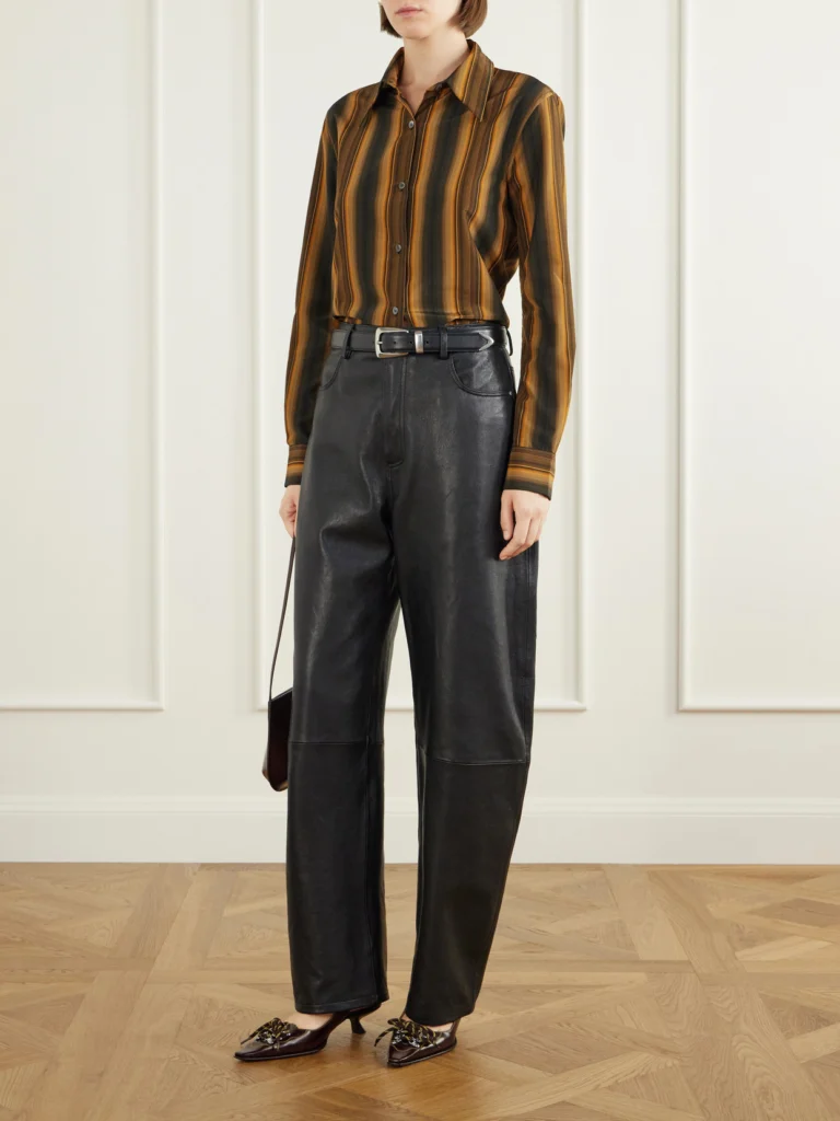 Marni Striped Cotton and Silk-blend Shirt
