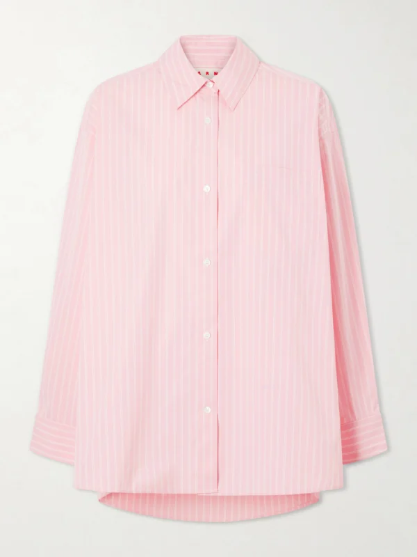 Marni Striped Cotton-blend Shirt
