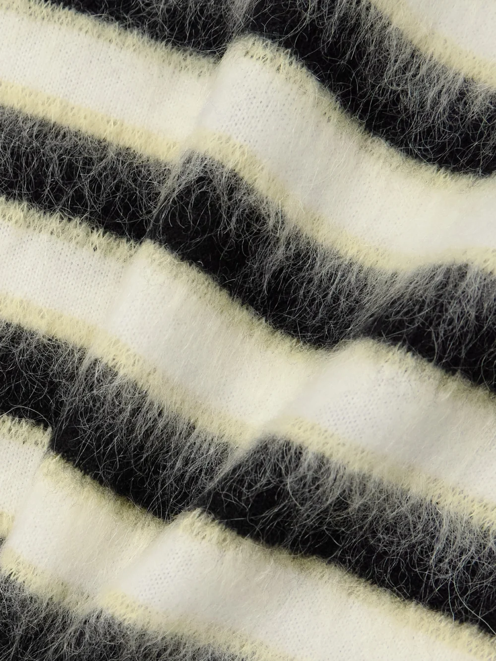 Close-up detail of the Marni Striped Wool and Mohair-blend Sweater