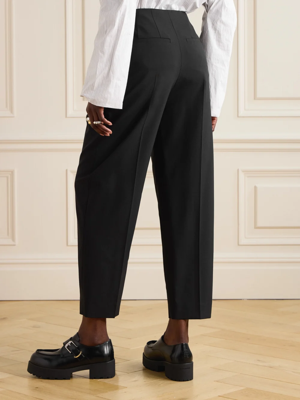 Back view of the Marni Woven Straight-leg Pants